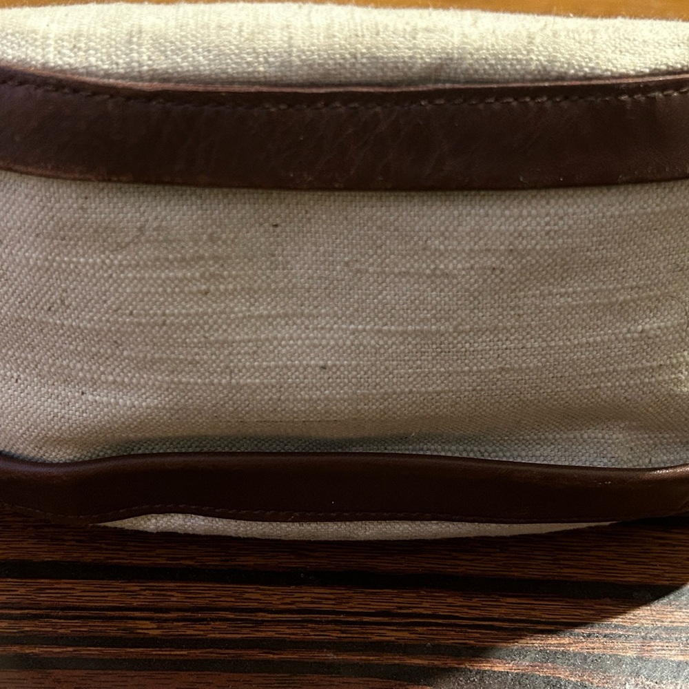 Madewell Cream Canvas Crossbody with Brown Leather Trim - Picture 4 of 12